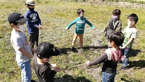 冬のアウトドア算数