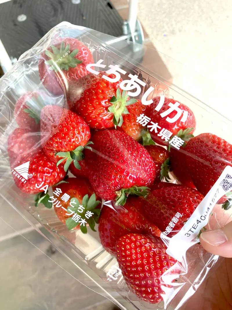 高根沢町「大森果樹園」さんにいちごの自動販売機が設置されました