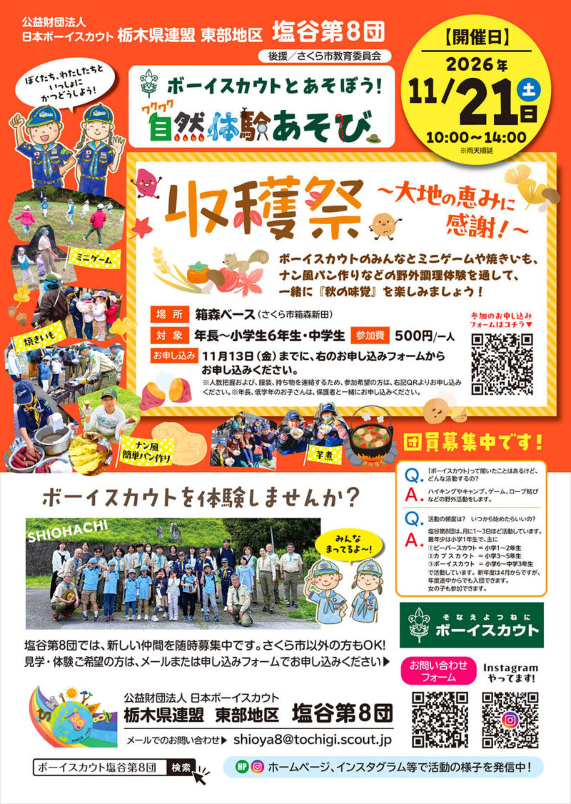 ボーイスカウト　体験